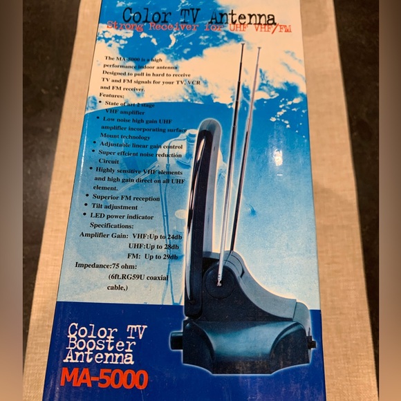 Color TV Booster Antenna MA-5000 for UHF/VHF/FM - Picture 2 of 9